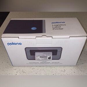 NEW IN BOX POLONO 4x6 Thermal Label Printer for Shipping Packages - WHITE
